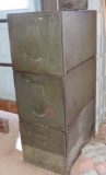 3 Drawer Military Filing Cabinet With Contents