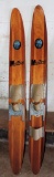 Set Of Wood Cypress Garden Skis
