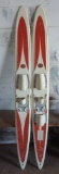 Set Of Kimball Molded Fiberglass Water Ski's