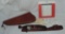 Leather Shield Pistol Case & Riffle Strap