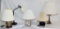 (5) Table Lamps Including Large Virginia Metal Crafters Brass lamp