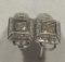 High Quality 18kt White Gold Diamond Earrings