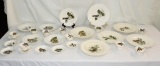 38 Pc Set Audubon Birds Of America Alfred Meakin China Set