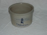 1999 Eldreth Stoneware Lighthouse Bowl