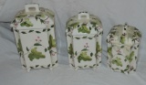 Three-Piece Portuguese Canister Set