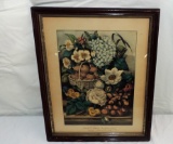 Fruits and Flowers Print by Currier and Ives