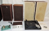 Bic Record Player, Speakers and Realistic Amp Lot