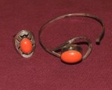 Custom Sterling Silver Bracelet and Matching Ring