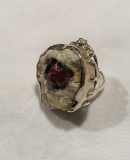 Huge Custom Sterling Silver and  Stone Ring