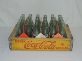 Vintage Coca Cola Crate with Bottles