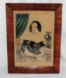 Antique Currier & Ives Sophia Hand-Colored Print