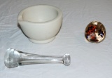 Vintage Mortar and Pestle plus more