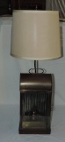 Cool Copper Lantern-Type Table Lamp