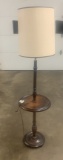 Wood Pole Lamp Table