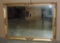 Gold Plaster Wall Mirror With Beveled Glass