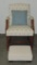 Occasional Upholstered Armchair With Stool