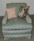 Green Upholstered Armchair