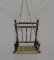 Antique Walnut Victorian Child's Swing