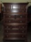 Broyhill Mahogany Charlestown Square Chest On Chest On Chest.