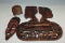 Carved African Wall Plaques/Mask Lot