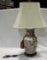 Large Oriental Ceramic Table lamp With Shade