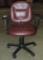 Brown Faux Leather Office Chair