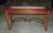 Mahogany Hall Table With Glass Inset Top