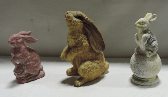 Box Lot Composition Rabbit Figurines