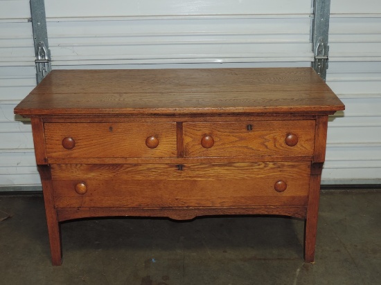Antique oak Low Dresser