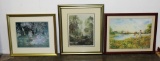 3-Piece Framed Color Print Lot