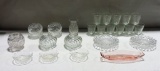Tray Lot Assorted Crystal Glassware