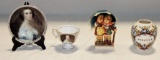 Imperial Porcelain Cup & Saucer, Hummel & Moravian Jar