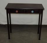 2-Drawer Brown Painted Stand