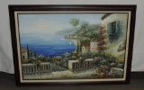 Signed Oil On Canvas In Brown Frame