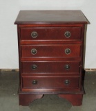 Mahogany 3 Drawer Side Chest