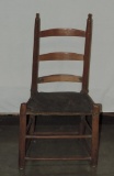 Antique Country Style 3 Ladder Back Side Chair