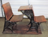 Minneapolis O & SF Co. Cast Iron & Wood School Desks