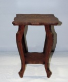 Antique Oak Plant Stand