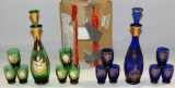 2 Murano Glass Liqueur Sets