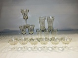 15-Piece Set Of Princess Etched Stemware