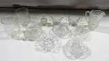 Tray Lot Cut & Pressed Glass