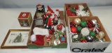 2 Trays Christmas Collectibles