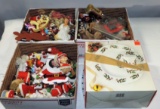 2 Trays Christmas Collectibles