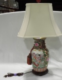 Large Oriental Ceramic Table lamp With Shade