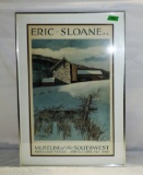 Signed Eric Sloan Museum Of The Southwest Poster 1980 In Metal Frame