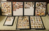 7 Showcases Of Lion's Club Collector Pins