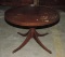 Mersman Round Mahogany Coffee Table With String Inlay