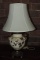 Antique Ceramic Lamp With Brass Base