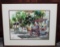 Signed Watercolor Of Charleston Street Scene In Frame