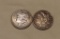 (2) Morgan Silver Dollars